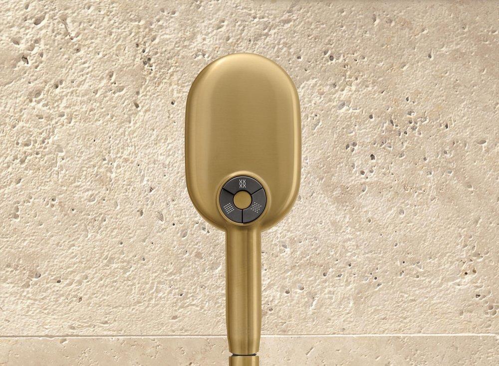KOHLER Vibrant&reg; Brushed Moderne Brass Multi Function Hand Shower 