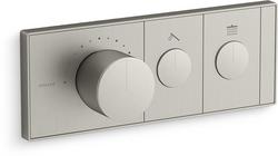 Single Handle Thermostatic Valve Trim in Vibrant Brushed Nickel