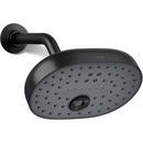 KOHLER Matte Black Multi Function Full, Massage and Mist Showerhead 