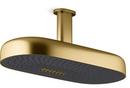 KOHLER Vibrant&reg; Brushed Moderne Brass Multi Function Full, Massage and Rain Head Showerhead 