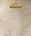 KOHLER Vibrant&reg; Brushed Moderne Brass Dual Function Full and Rain Head Showerhead 