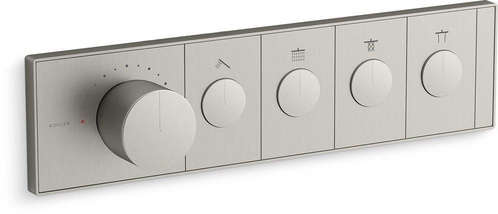 KOHLER Vibrant&reg; Brushed Nickel Thermostatic Valve 
