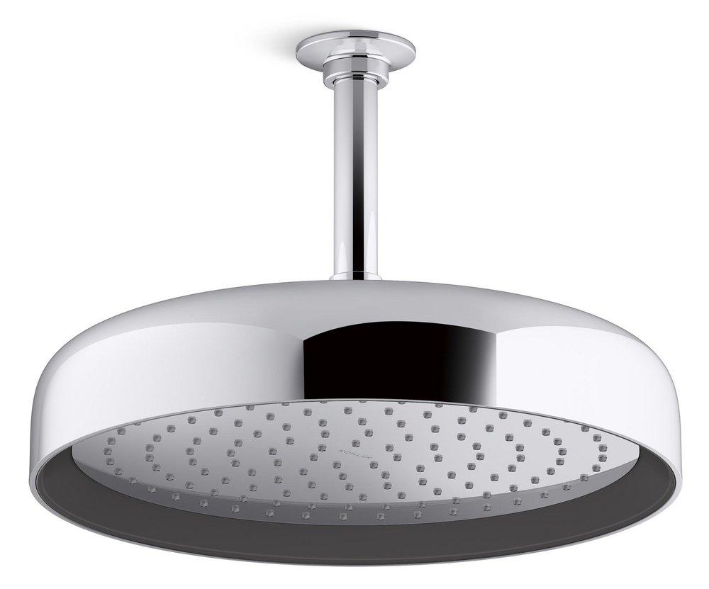 KOHLER Polished Chrome Dual Function Full and Rain Head Showerhead 