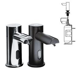 33.8 oz. Brass Deck Mount Soap Dispenser in Matte Black