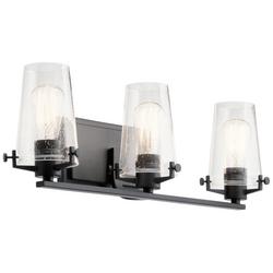 100W 3-Light Medium E-26 Vanity Fixture in Black