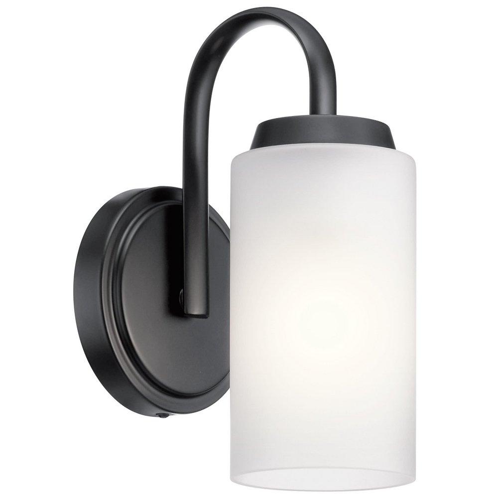 Kichler Lighting Black 75W 1-Light 9-3/4 in. Wall Sconce 