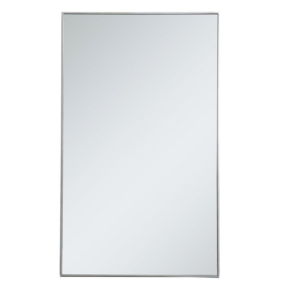 METAL FRAME RECTANGLE MIRROR 36 INCH IN SILVER35 