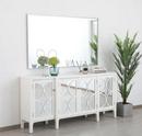 Elegant Lighting Silver 1 x 36 in. Framed Mirror and Vanity Mirror Rectangular 