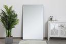 Elegant Lighting Silver 1 x 36 in. Framed Mirror and Vanity Mirror Rectangular 