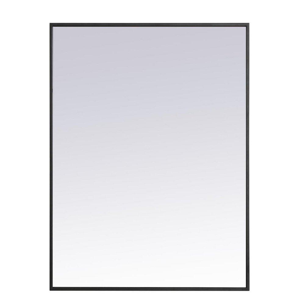 METAL FRAME RECTANGLE MIRROR 27 INCH IN BLACK35 