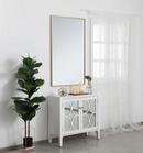 METAL FRAME RECTANGLE MIRROR 30 INCH IN BRASS35 