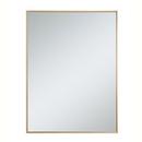 METAL FRAME RECTANGLE MIRROR 30 INCH IN BRASS35 