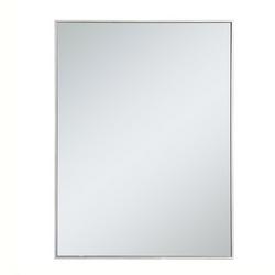 30 x 40 in. Flat Edge Rectangular Vanity Mirror in Silver