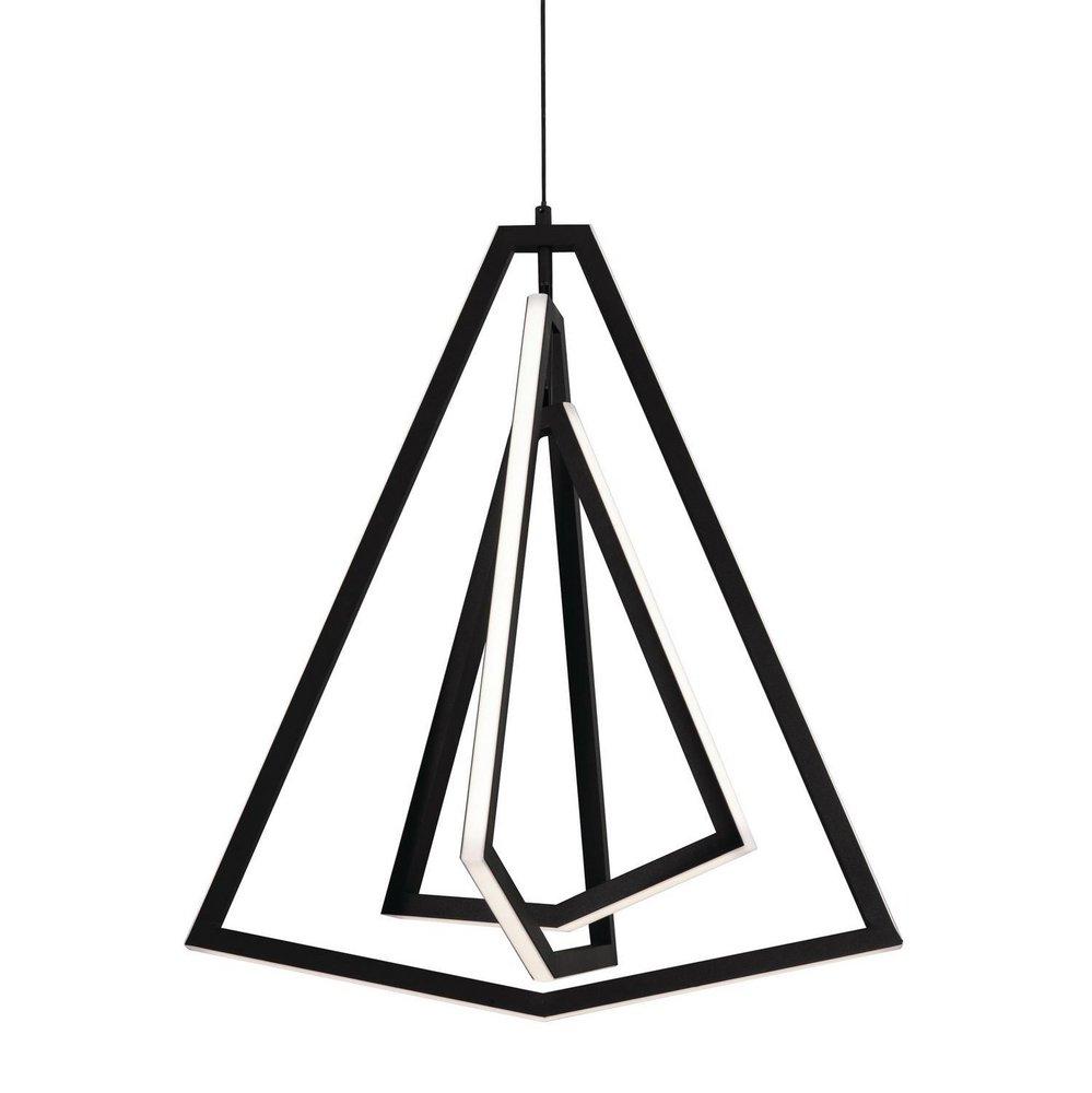 AFX Black/White 36W 3-Light Integrated LED Pendant Light 