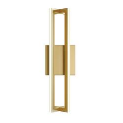 18W 4-Light 16 in. Wall Sconce in Gold