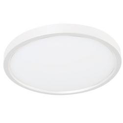 8 in. 15W 1-Light Integrated LED Flush Mount Ceiling Fixture in White
