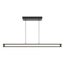 38W 4-Light Integrated LED Pendant Light in Black with White