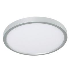 3/4 in. 22W 1-Light LED Contemporary Flush Mount Ceiling Fixture in Satin Nickel