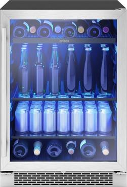 24 in. 8-Bottle and 112-Can Single Zone Beverage Cooler