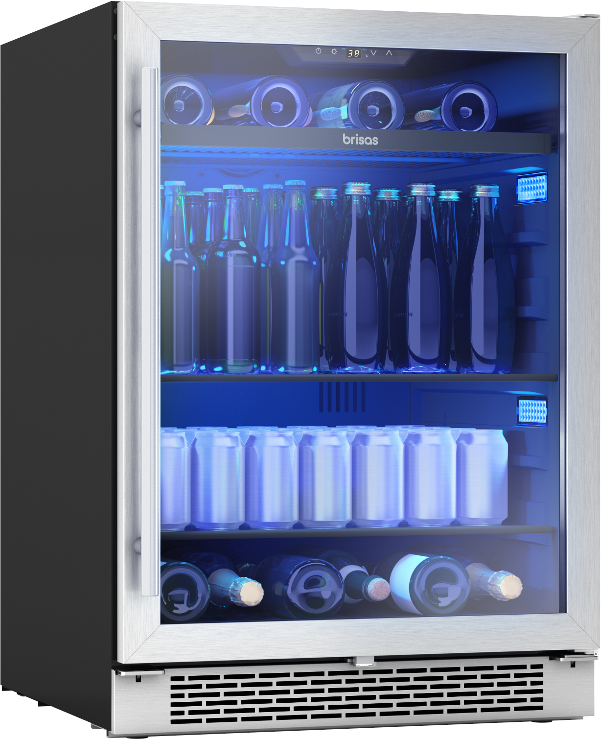 Brisas by Zephyr Stainless Steel 23-7/8 in. 5.8 cu. ft. Beverage Cooler and Compact 