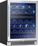 Brisas by Zephyr Stainless Steel 23-7/8 x 33-7/8 in. Indoor Built-in and Freestanding Wine Coolers 