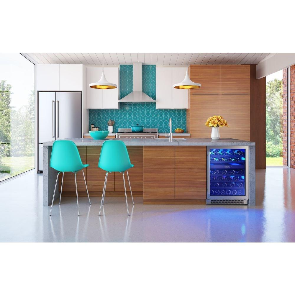 Brisas by Zephyr Stainless Steel 23-7/8 x 33-7/8 in. Indoor Built-in and Freestanding Wine Coolers 