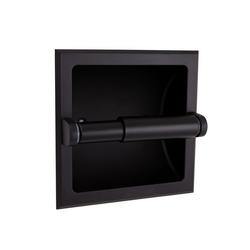Wall Mont Toilet Paper Holder in Matte Black