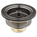 3 1/2 in. Brass Basket Strainer with Lift Stopper in Gunmetal