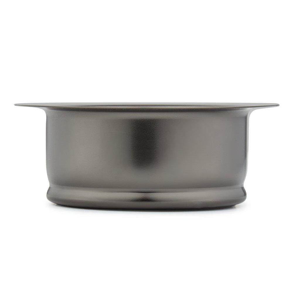 4 1/2 in. Brass Garbage Disposal Flange with Stopper in Gunmetal 