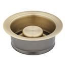 Signature Hardware Aged Brass Brass Disposer Flange & Stopper 