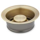 Brass Disposer Flange & Stopper in Aged Brass