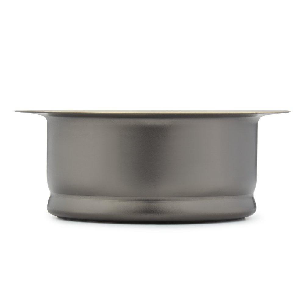 4 1/2 in. Brass Garbage Disposal Flange with Stopper in Aged Brass 