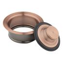 Signature Hardware Antique Copper Brass Disposer Flange & Stopper 