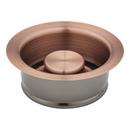 Signature Hardware Antique Copper Brass Disposer Flange & Stopper 