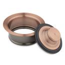 Signature Hardware Antique Copper Brass Disposer Flange & Stopper 