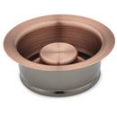 4 1/2 in. Brass Garbage Disposal Flange with Stopper in Aged Copper