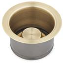 Signature Hardware Aged Brass Disposer Flange & Stopper 