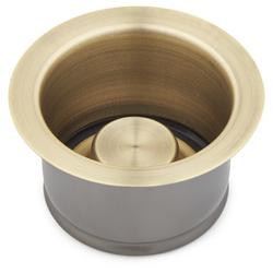 Garbage Disposal Flange with Stopper in Aged Brass