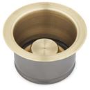 4 1/2 in. Garbage Disposal Flange with Stopper in Aged Brass