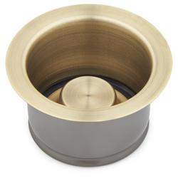 Garbage Disposal Flange with Stopper in Aged Brass