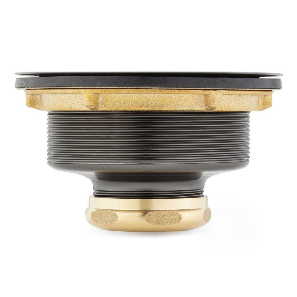 3 1/2 in. Brass Basket Strainer with Lift Stopper in Aged Bronze 