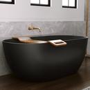 Signature Hardware Matte Black 66 x 32 in. Freestanding Bathtub Center 