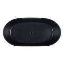 Signature Hardware Matte Black 66 x 32 in. Freestanding Bathtub Center 