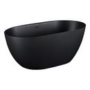 Signature Hardware Matte Black 66 x 32 in. Freestanding Bathtub Center 