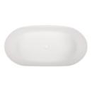 Signature Hardware Matte Black 66 x 32 in. Freestanding Bathtub Center 