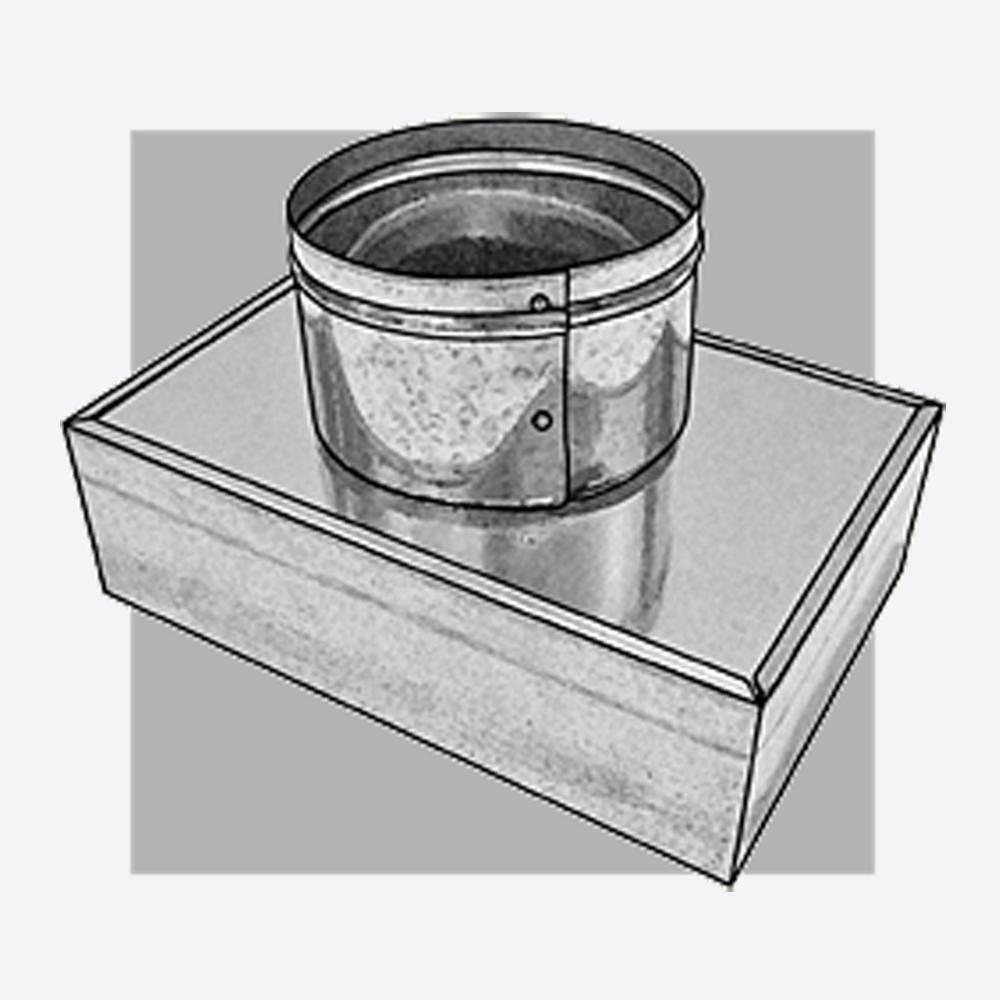 Royal Metal Products 25 in. 30 ga Return Air Duct Plenum 