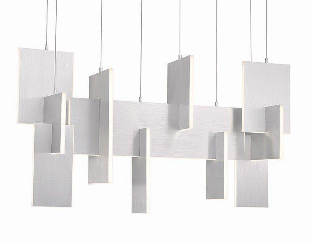 COBURG 1 LIGHT CHANDELIER IN ALUMINIUM 