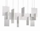 COBURG 1 LIGHT CHANDELIER IN ALUMINIUM 