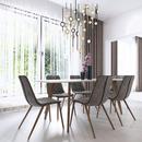 Eurofase Gold/Black 25.5W 26-Light Integrated LED Chandelier 