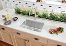 BLANCO Polished Satin 25 x 18 in. No Hole Stainless Steel 1 Bowl Undermount Kitchen Sink 